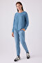 Women's Blue Long Sleeve Pajama Set