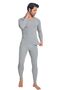 Gray Melange Men's Thermal Underwear Set - 8190