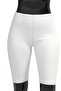 100% Cotton Women's Knee High White Leggings 424 - 2