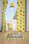 Alphabet Tutorial Children's Room Background Curtain 2 Wings Tla-108