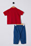 U.S. Polo Assn Red Baby Boy Set - 2
