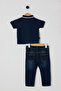 U.S. Polo Assn Baby Boy Navy Blue Set - 3