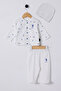 U.S. Polo Assn Baby Boy White Set