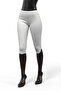 Women's 100% Cotton Ribbed Capri White Leggings 426 - 3