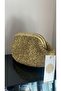 Gold Hand-Knitted Portfolio Bag 22X18Cm Lined Same Day Shipping