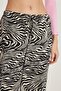 Women's Relax Fit Relaxed Cut Elastic Waist Tie Patterned Pants - 3