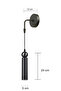 Sparg Single Decorative Black Metal Modern Wall Sconce for Indoor Use (Daylight Led Bulb Included...) - 5