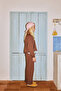 Brown Embroidery Detailed Raglan Sleeve Sweatshirt - 5
