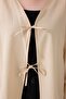 Cream Kimono Tunic Oversize with Front Bag - 5