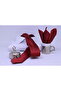 Woven Handkerchief Tie Men's Textile Dark Red