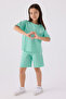 Girl's Green Bermuda Suit