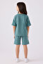 Girl's Green Bermuda Suit - 5