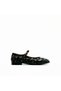Genuine Leather Mary Jane Ballerinas – Leopard Pattern, 2 cm Heel