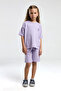 U.S. Polo Assn Girls' Purple Bermuda Set - 3