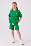Girl's Green Bermuda Suit