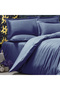 Cotton Hotel Series (With Elastic Sheet) Striped Double Duvet Cover Set - 2