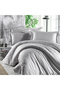 100% Cotton Satin (With Elastic Sheet) Striped Double Duvet Cover Set