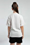 Girl's Crew Neck Pigment Printed Summer Regular Fit Cream T-Shirt 38284Qw-C-V2 - 5