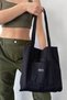 Black 3 Compartment Front 2 Pocket Detailed Canvas Fabric Daily Women's Shoulder Bag