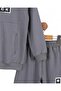 Boy's Printed Sweatshirt with Pocket Detail 2-3-4-5-6-7-8-9-10 Years Old Seasonal School Tracksuit Set - 6
