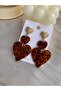 Heart Leopard Earrings |   Evening Dress Earrings |   Large Size Dangle Earrings - 6
