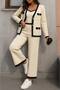 Women's 3-Piece Knitwear Set with Bluse, Cardigan and Pants - 7