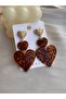 Heart Leopard Earrings |   Evening Dress Earrings |   Large Size Dangle Earrings - 3