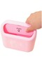 Auto Accessory Car Trash Can Portable In-Car Portable Organizer with Lid Trash Can Pink - 3