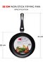 22cm Non-Stick Aluminum Fry Pan | Compact Scratch-Resistant Cooking Pan for Everyday Use - 3