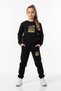 Round Neck Let Your Print Detail Girl's Tracksuit Set