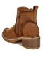 Women Microfiber Zipper Boots in Brown - 3