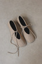 Babet 2524 - Lace-Up Blunt Beige Suede Women's Babet - 7