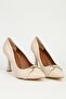 Cream Women's Heeled Shoes Pc-55135 - 3
