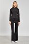 Women's Reglon Sleeve Zippered Bodysuit - Black - 4