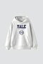 Yale University Printed Oversize Unisex White Hoodie