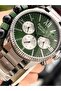 Men's Wristwatch, with Calendar, Functions Active, Green Smoke Steel Band, with Bracelet Gift - 4