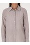 Brown Striped Comfort Fit Long Sleeve Shirt 50318226-Vr029 - 6