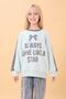 Girl's Printed Crew Neck Seasonal Sweatshirt Mint Green - 2