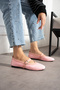 Milan Powder Suede Band Detail Babette Shoes - 3