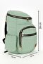 Anka Model Mint Green Mother Baby Care Backpack with Thermos Bottle Pockets and Stroller Hanger Attachment - 6