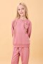 Girl's Basic Heart Applique Seasonal Top and Bottom Set Dusty Rose - 5