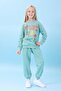 Girl's Cake Printed Seasonal Top and Bottom Set Çağla - 6