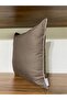 Plain Brown Double-Sided Solid Throw Pillow - 2