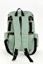 Anka Model Mint Green Mother Baby Care Backpack with Thermos Bottle Pockets and Stroller Hanger Attachment - 3