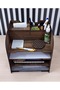 Wooden Desktop Shelf Organizer Pen Holder Napkin Holder - 4