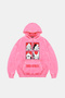 Bad Girls Oversize Unisex Washable Pink Hoodie