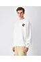 Street Varsity Crewneck Sweatshirt White Men's Sweatshirt - 221194-Ww048
