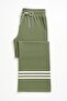 Green High-Quality Stretchy Modal Cotton Fabric Wide-Leg Sweatpants with Pockets - Casual, Comfortable Fit - 7