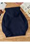 Unisex Navy Blue Sırakalp Printed Hooded Sweatshirt - 2