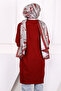 Burgundy Mercerized Casual Knitwear Tunic - 4